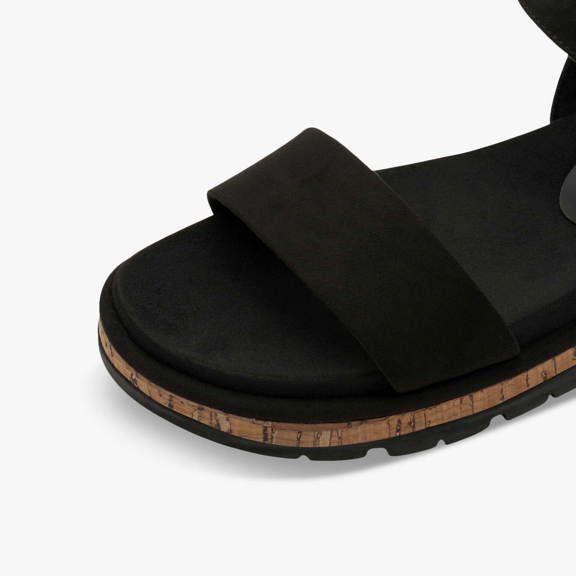 MARCO TOZZI Damen Plateausandalen schwarz