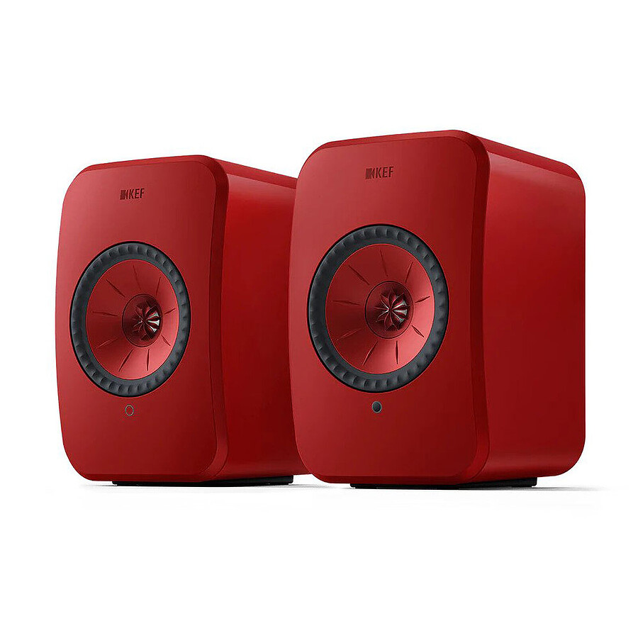 KEF LSX II Rouge + Audio-Technica AT-LP70XBT Noir