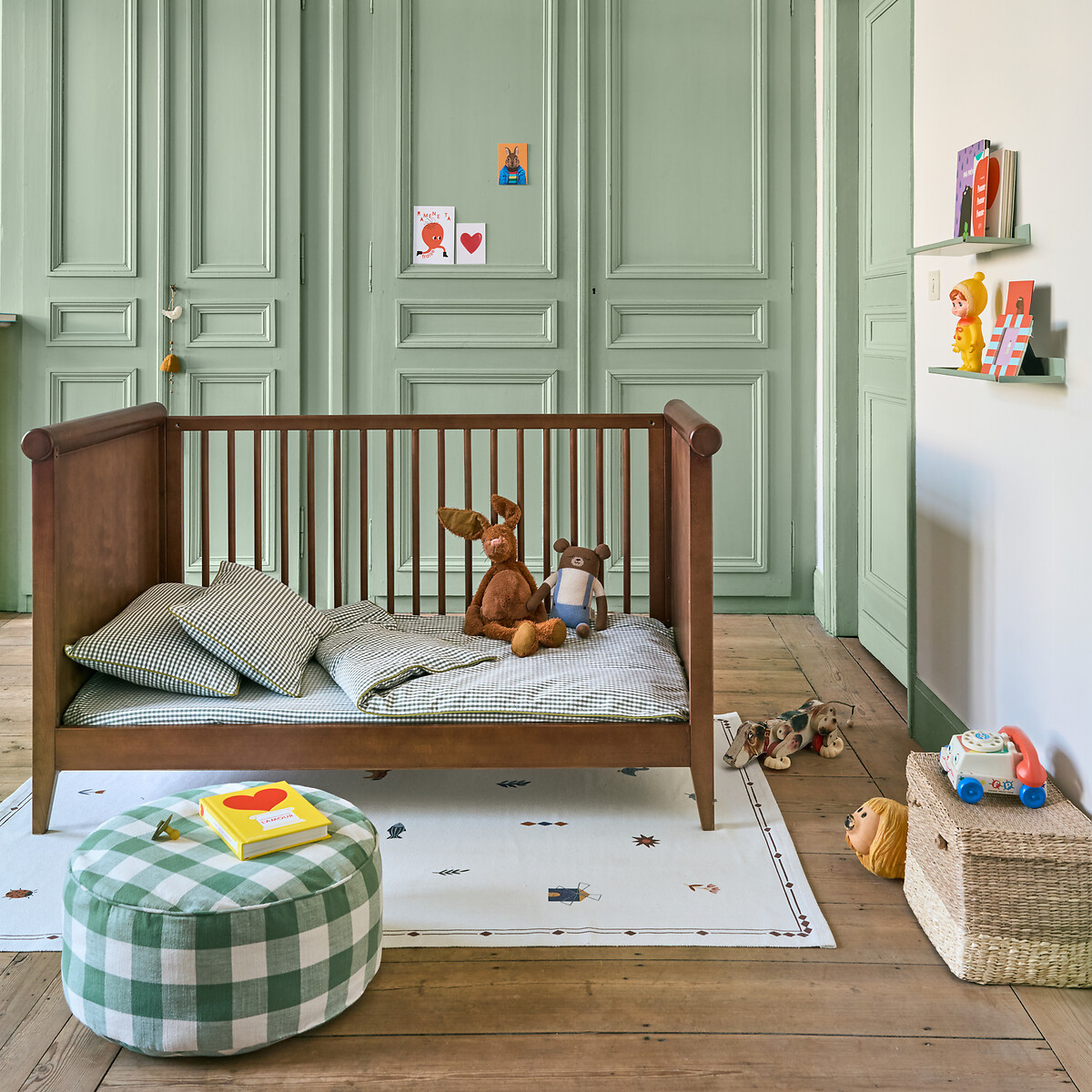 LA REDOUTE INTERIEURS<br>Almofada de chão, Ø 50 cm, algodão, Avelã