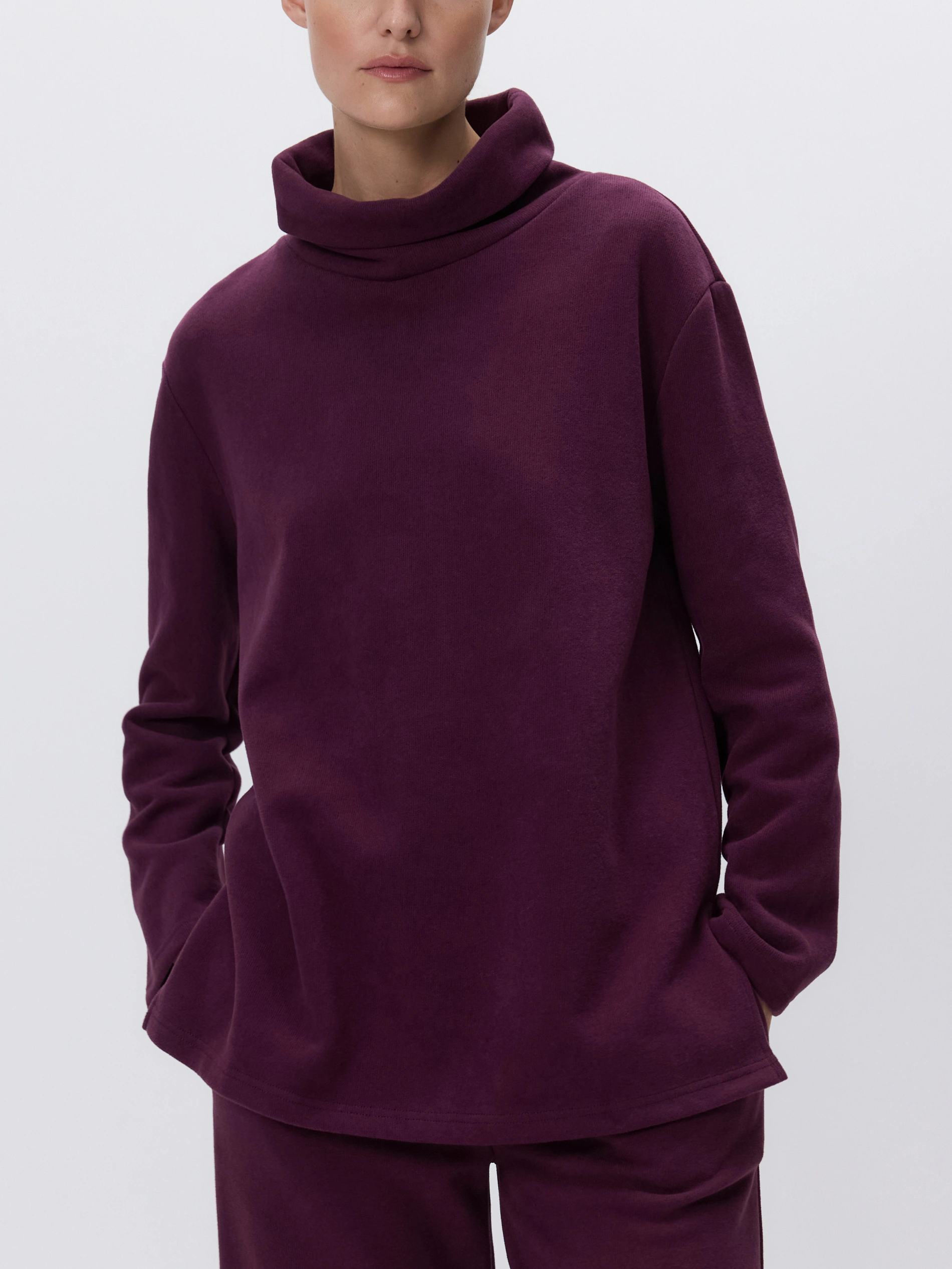 Sweatshirt mit Stehkragen