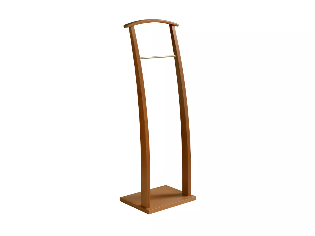 Valet de nuit - H117cm x L40cm x P28cm - hêtre massif cerisier - Curves
