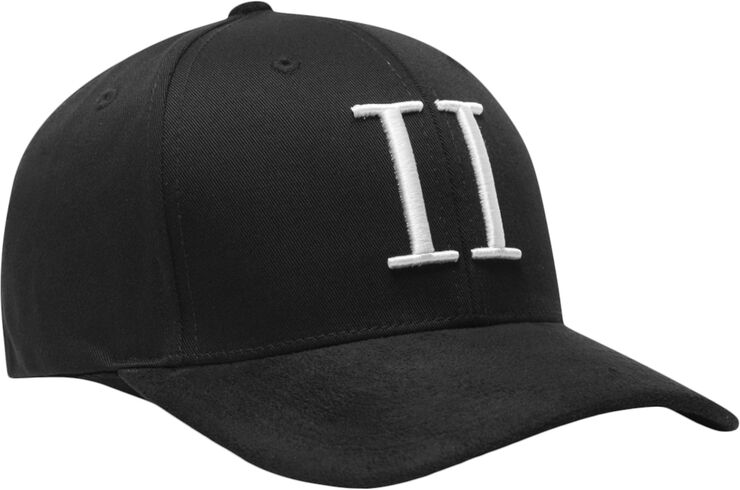 Les Deux Baseball Cap Suede II Sort/hvid