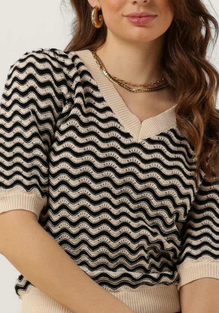 MINUS zwarte minus t-shirt maika 2/4 sleeve knit t-shirt