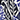 Top met print en stuctuur Multi Kobalt blauw
