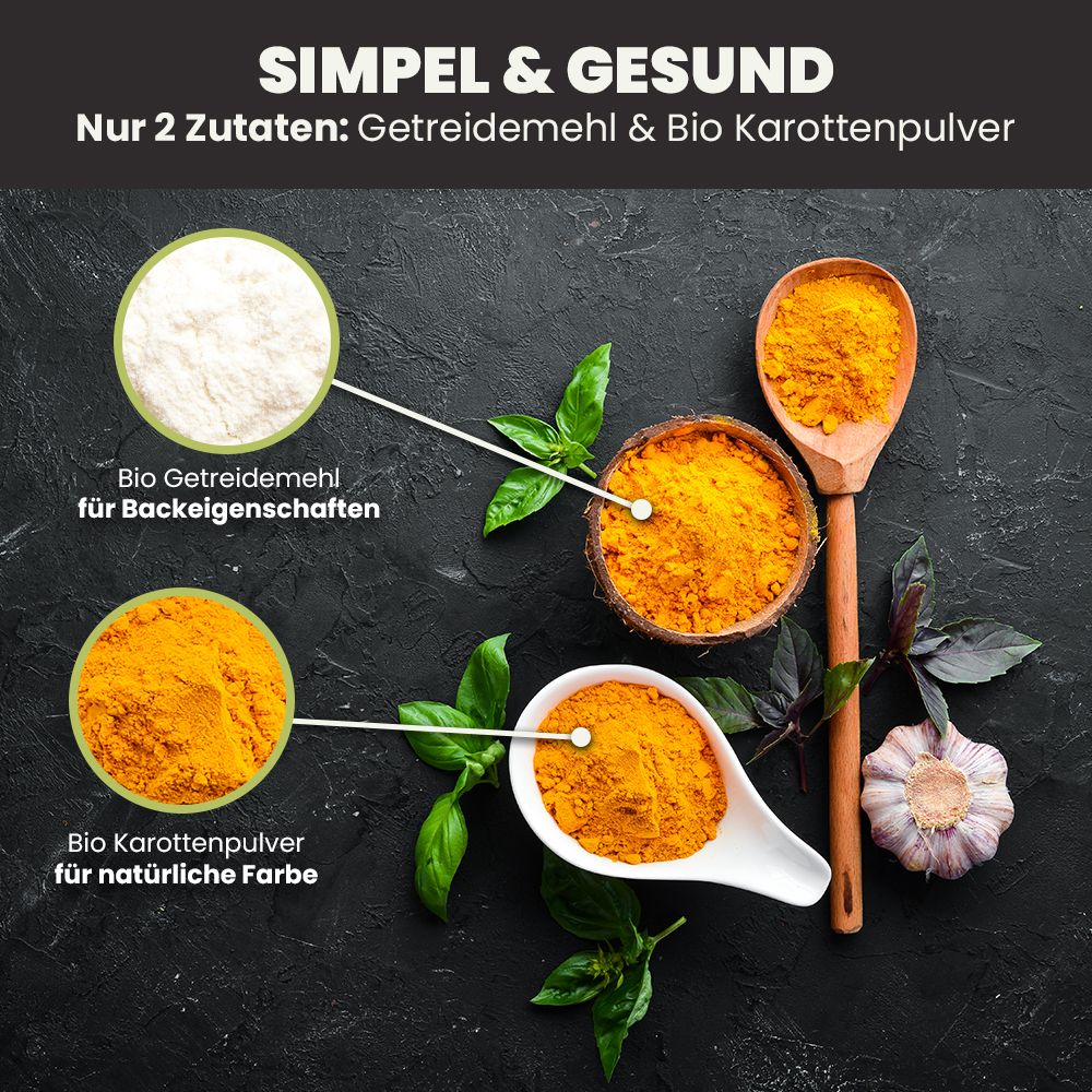 SANUUS® VegiX Weizenmehl 550 mit natürlichem Karottenpulver