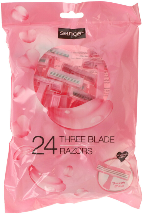 Sence Wegwerpmesjes Three Blades Vrouwen 24 stuks