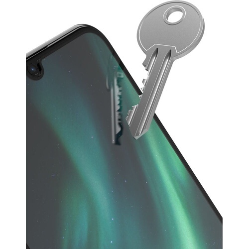 Smartphone Doro Pack seniors Aurora A30 graphite avec etui de protection noir + film de protection en verre trempé