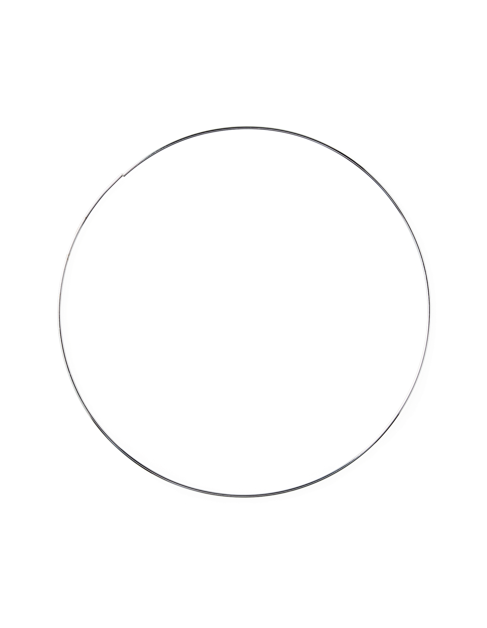 Metalring | Metal. 30 cm. | Silver