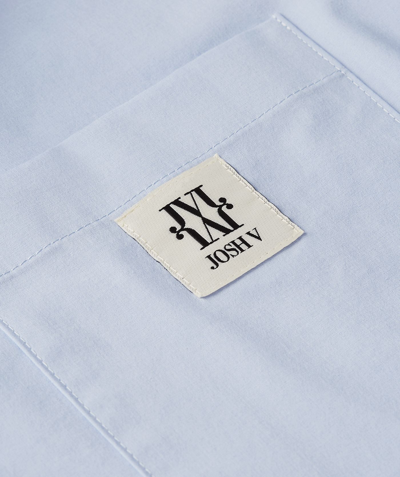 JV-BERDINA oversized blouse met logo - powder blue