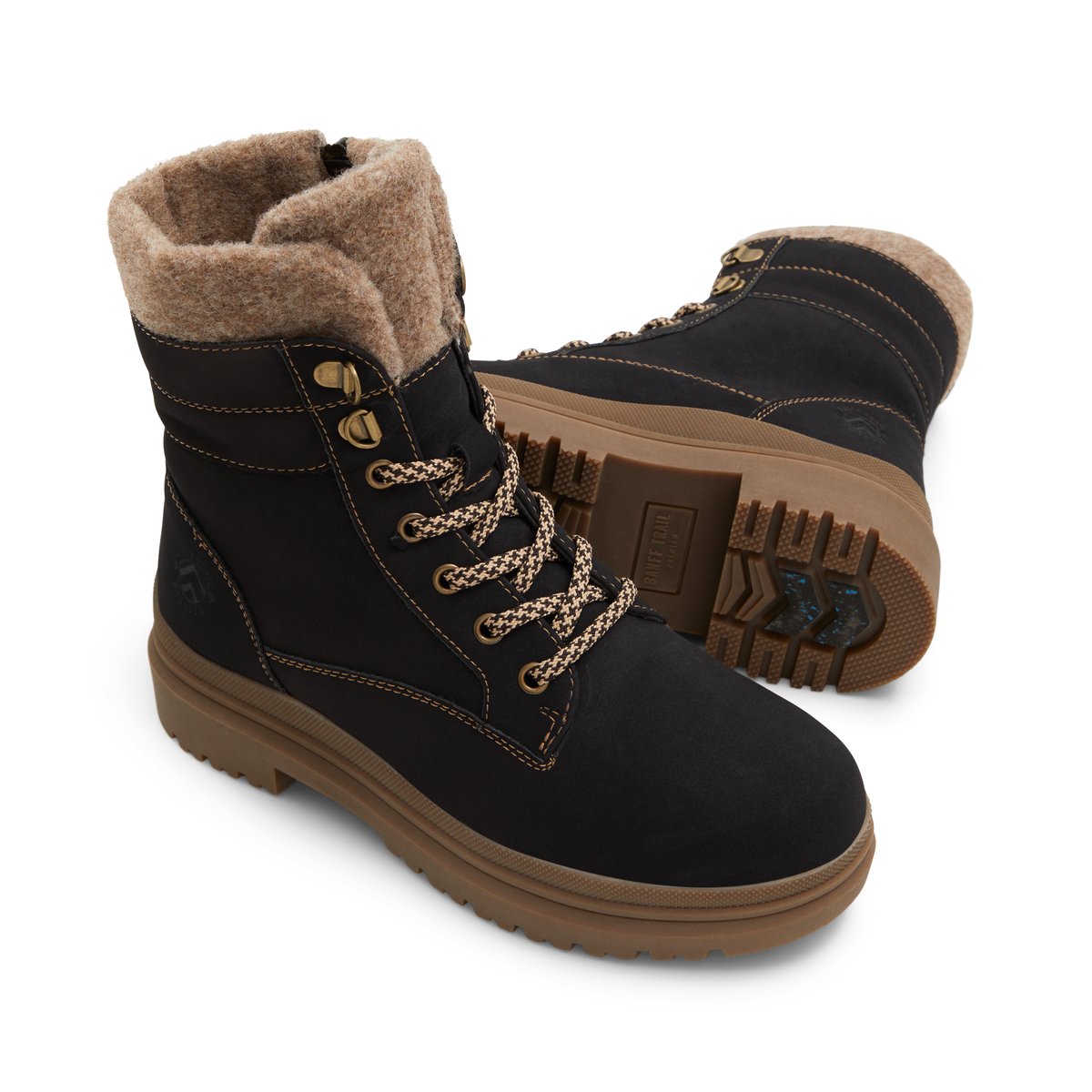 BANFF TRAIL PREMIUM-Aloderedar-Bottes de randonnée d'hiver - Talon plat - Noir