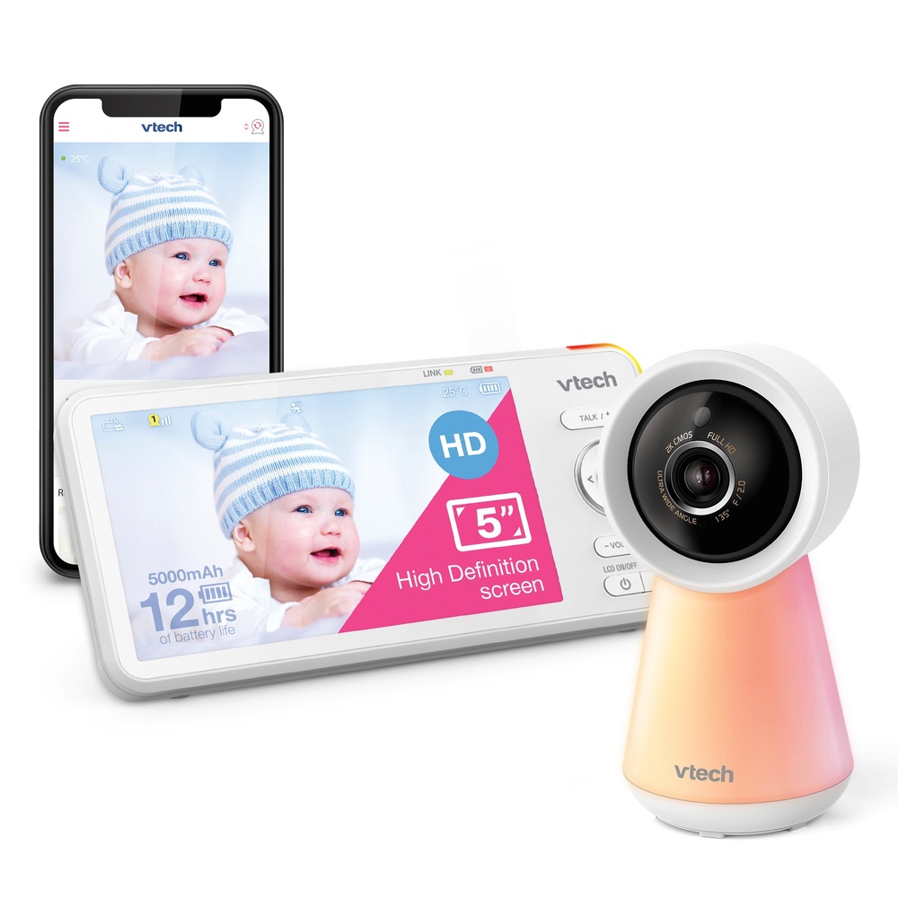 VTech RM5756HD 5-Zoll Smart-WLAN-Video-Babyphone