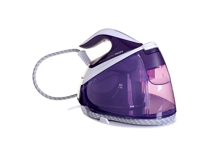 Philips PerfectCare Compact Plus GC7933 - Dampstrygejern med automatisk afbrydelse - såleplade: SteamGlide Plus - 2400 W - magisk lilla