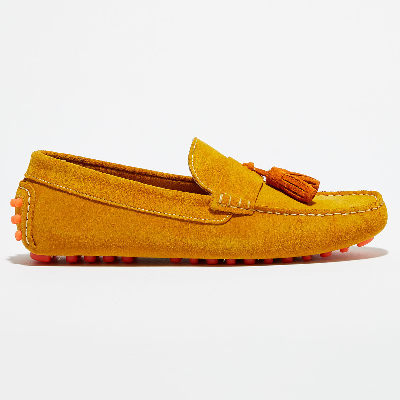 Flavio Création Mocassins en Velours Cuir Manu camel