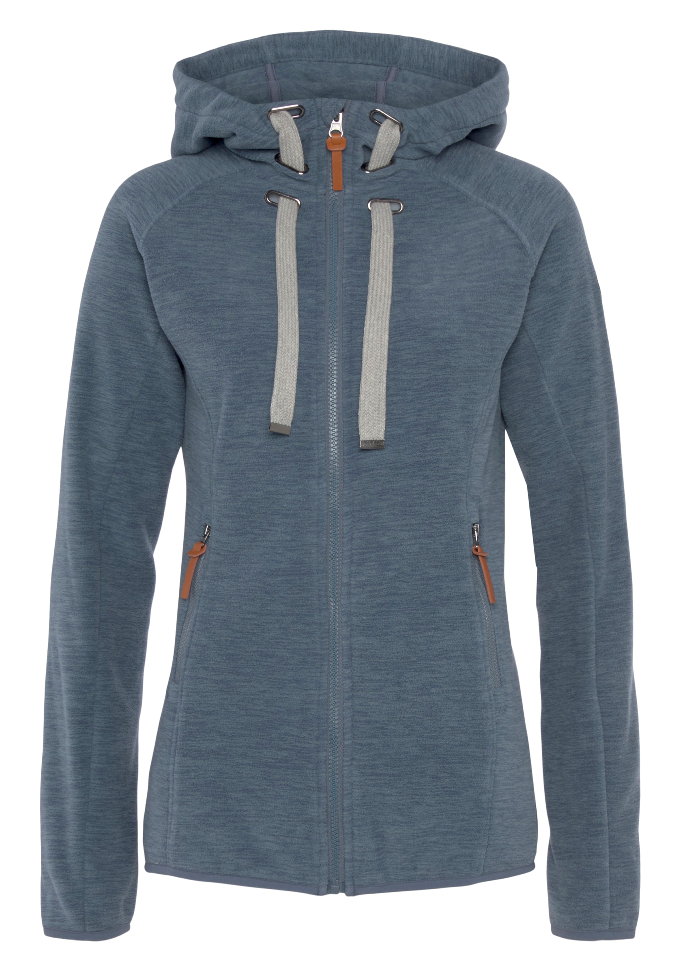 Polarino Fleecejacke mit Kapuze für kalte Tage,  aus Fleece,  mit Kapuze,  atmungsaktiv