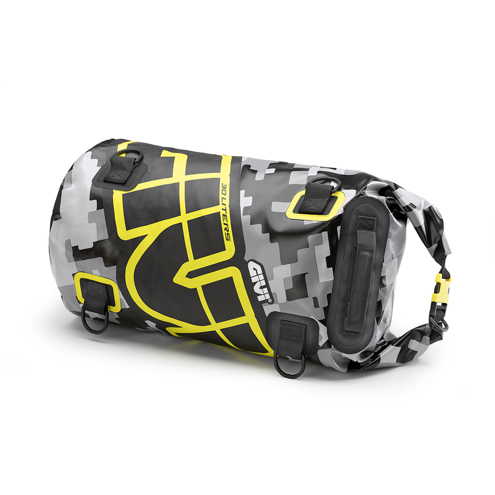 Givi - Sac rouleau étanche Easy-T EA114 Camouflage Gris / Jaune
