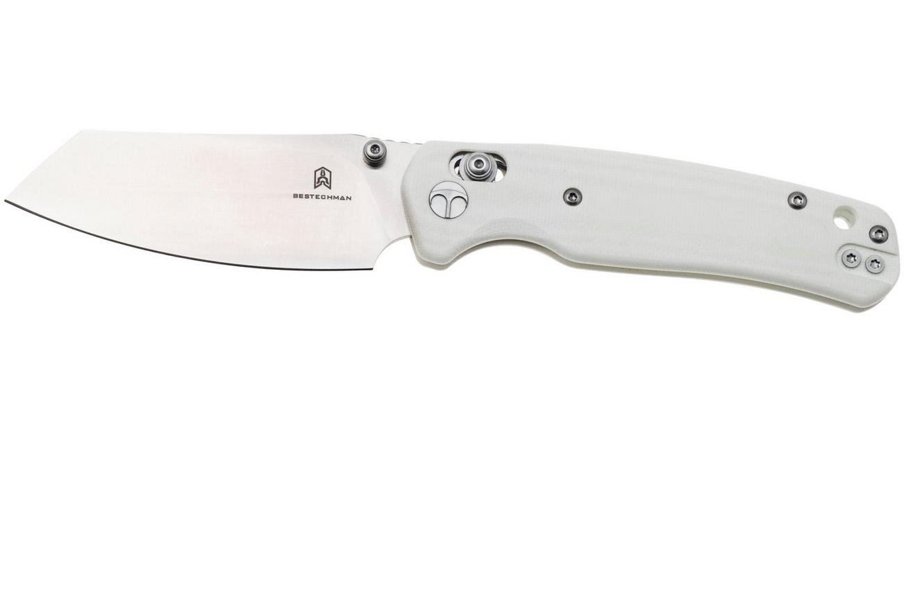 Bestechman Cicada's Wing BMK06L Satin 10Cr15MoV, White G10, zakmes