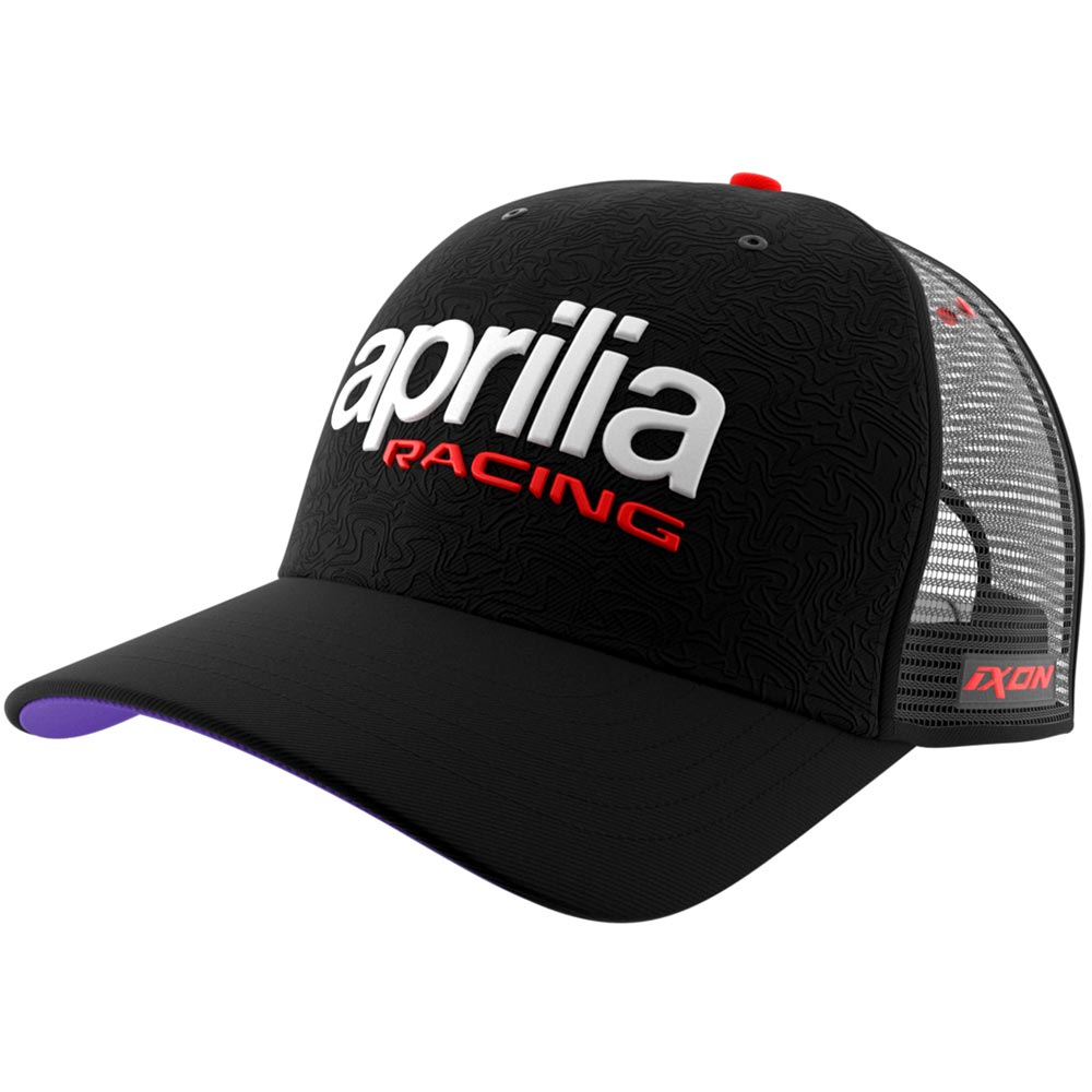 Ixon - Casquette Mesh Aprilia 24 Noir / Blanc / Rouge