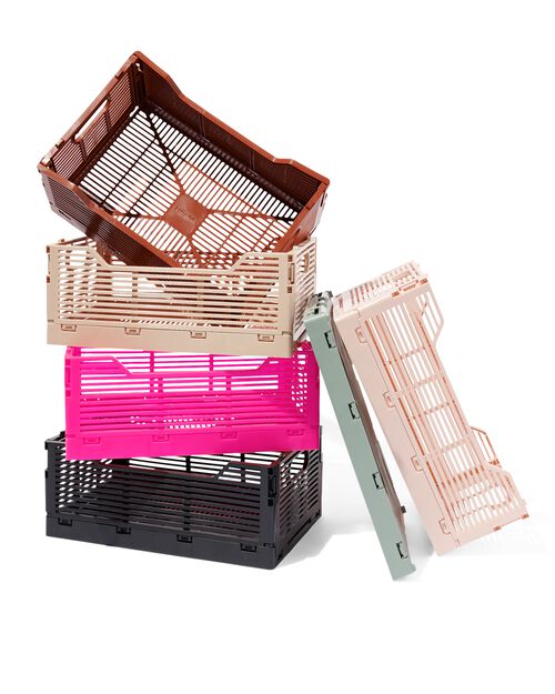 caisse pliable à lettres recyclée beige