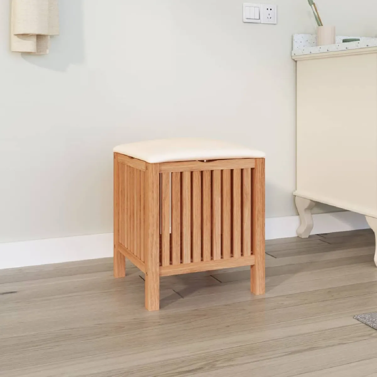 vidaXL Tabouret Noyer 52 cm