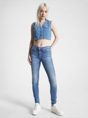 Calça jeans skinny Nora de cintura média