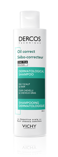 Vichy Dercos Oil Correct Dermatological Shampoo Oily Scalp & Hair 200ML