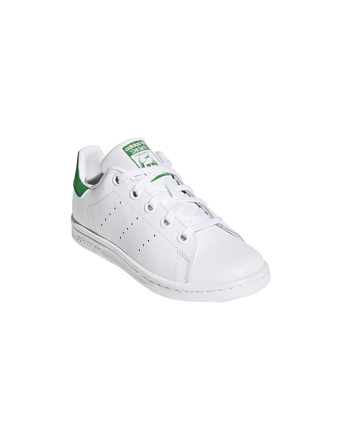 adidas sneakers enfant stan smith c vegan blanc vert
