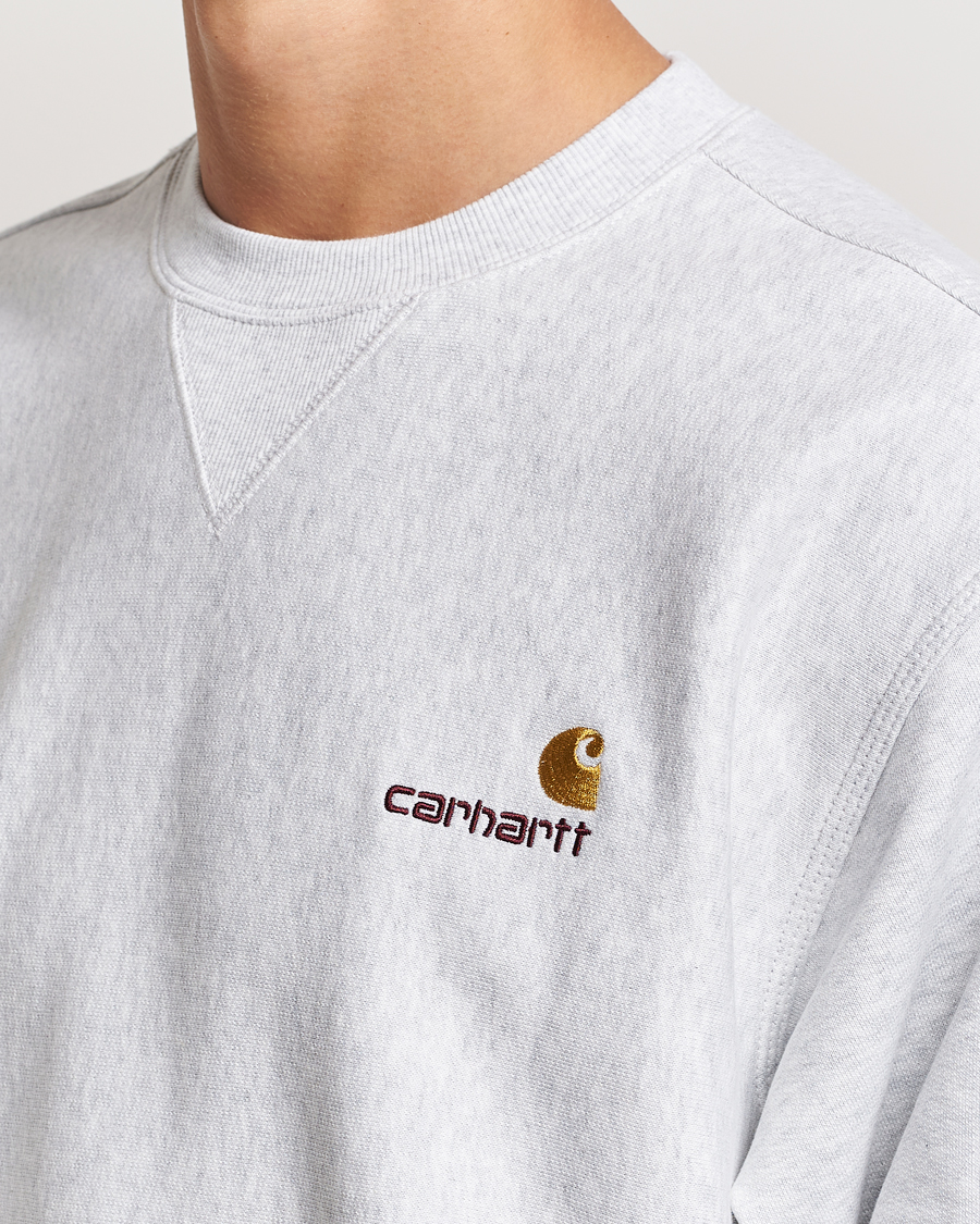 Carhartt WIP American Script Sweatshirt Ash Heather