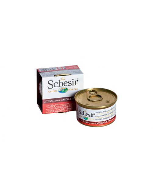 Schesir Kat Blik Gekookte Vis 85 g - Kattenvoer