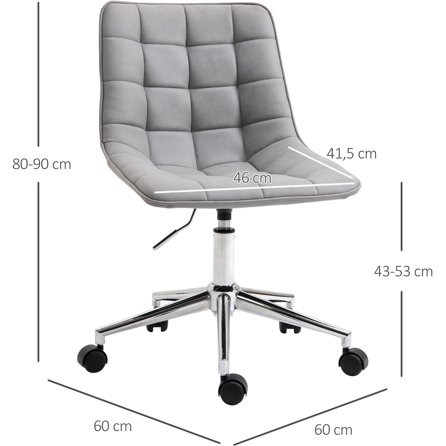 HOMCOM Bürostuhl ergonomisch grau