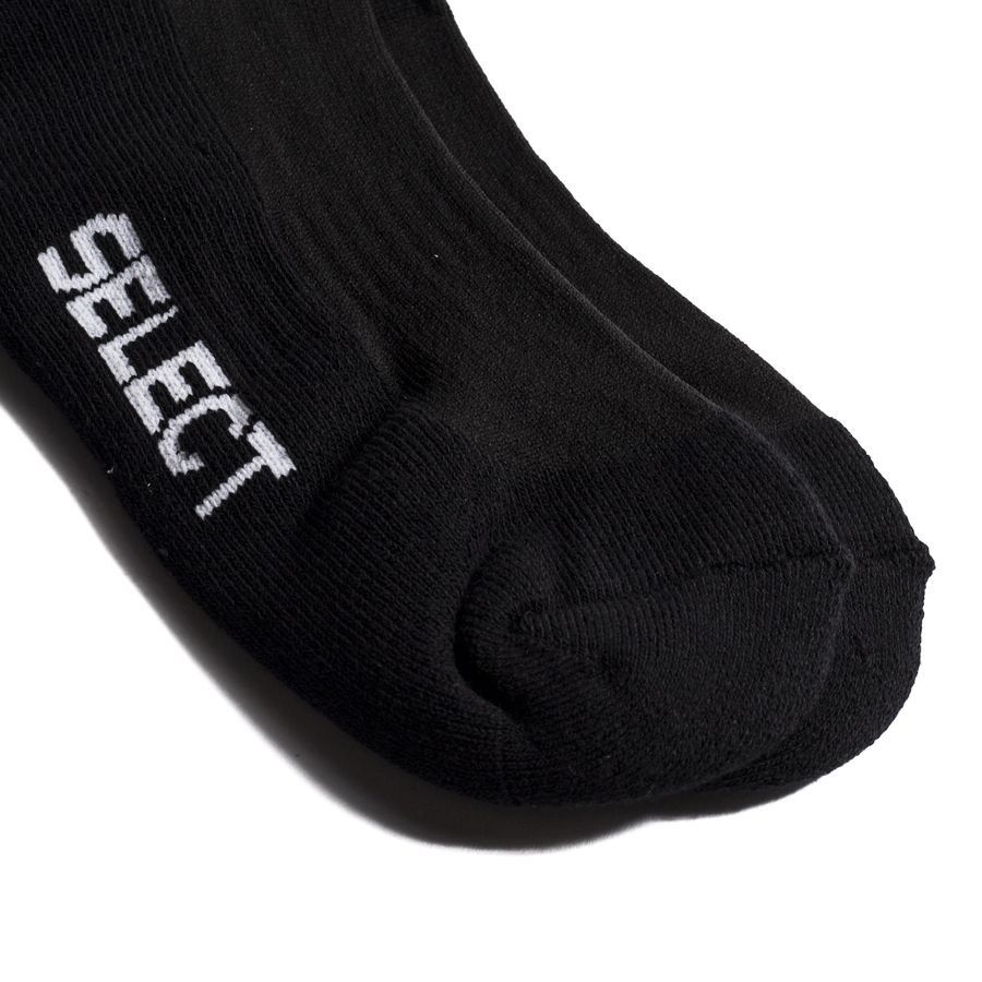 Select Chaussettes de Football Striped Courtes - Noir/Blanc