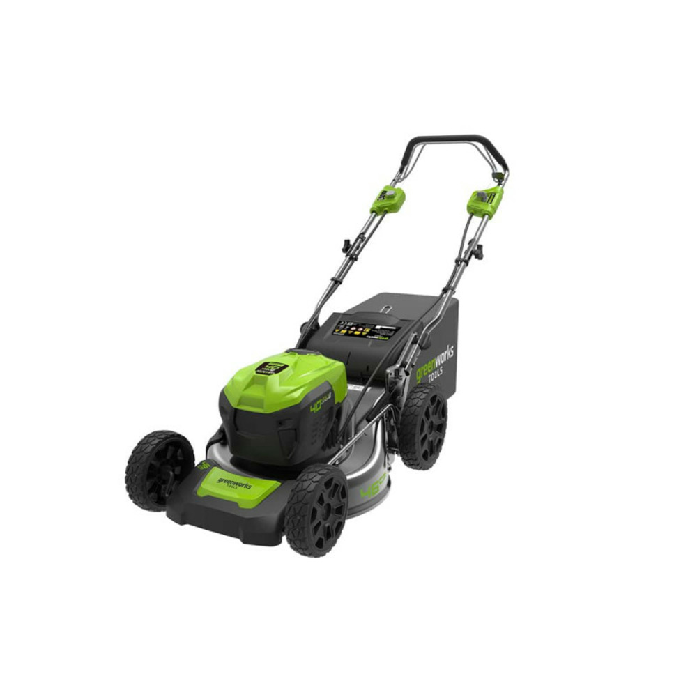 Tondeuse tractée greenworks 40v - coupe de 46cm - sans batterie ni chargeur - gd40lm46sp