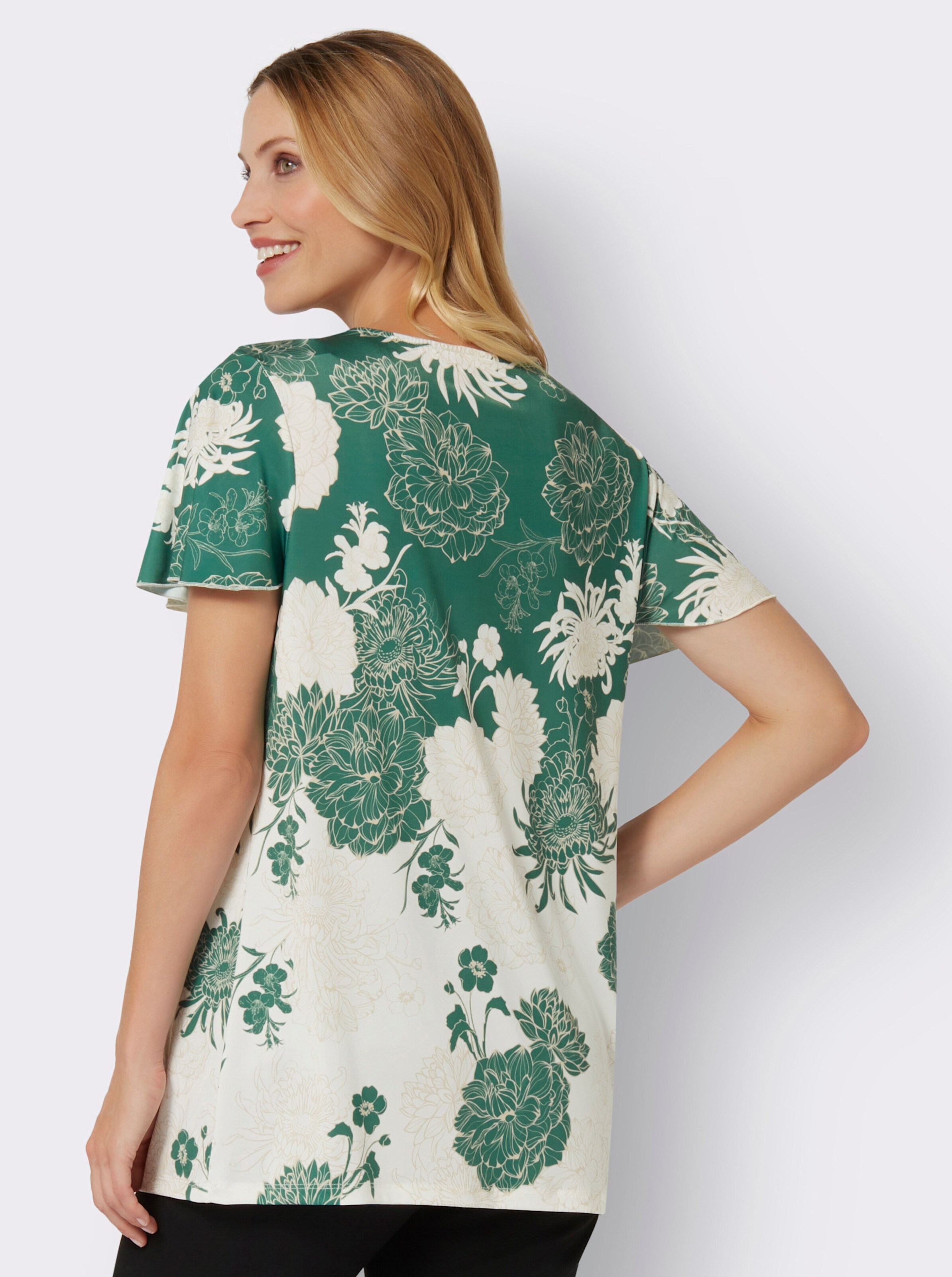 Longshirt mit figurschmeichelnden Details