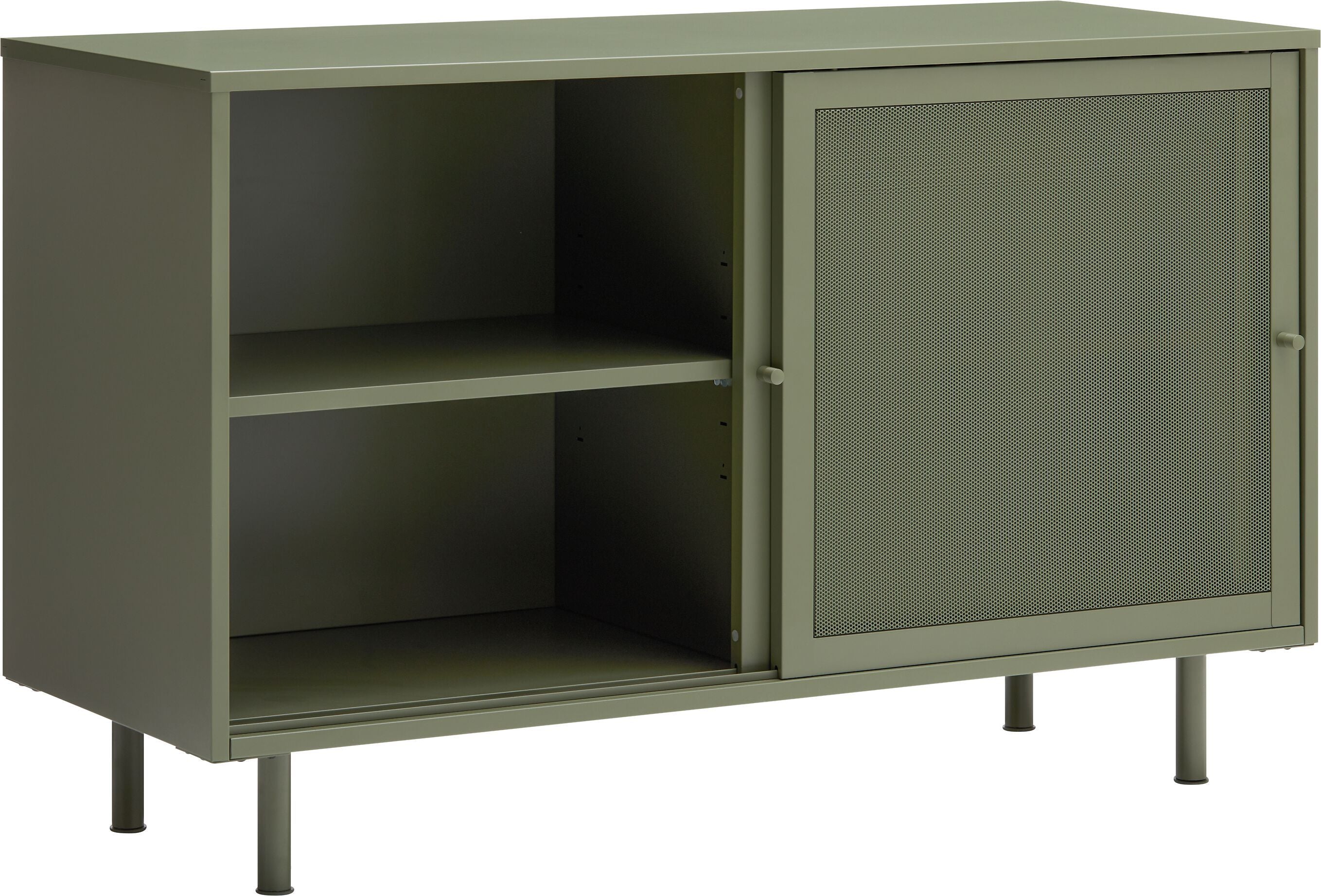 VALENA Sideboard - Olive / B: 120.0 cm x T: 45.0 cm x H: 75.0 cm