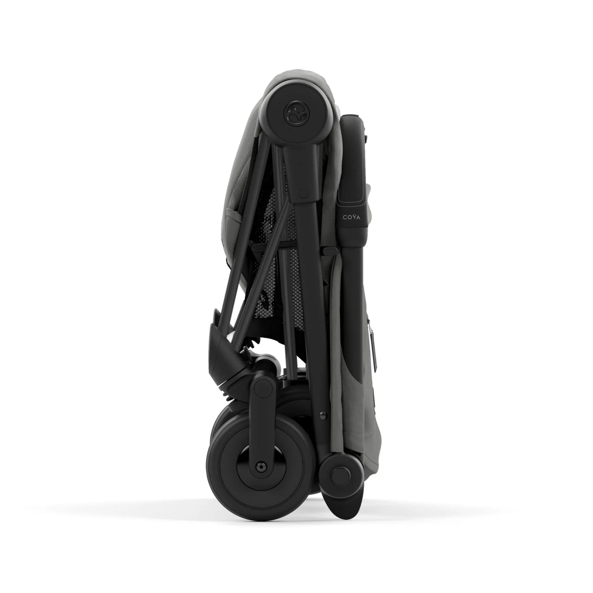 Cybex Poussette Coya - Cadre noir mat avec siège gris mirage
