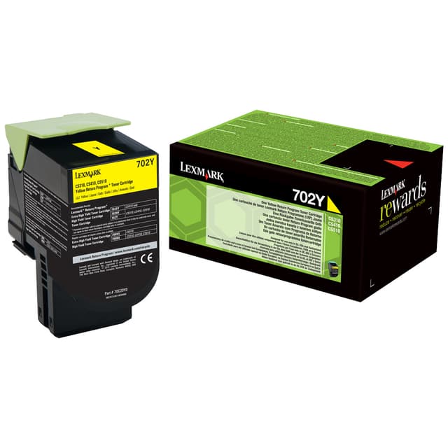 Lexmark blækpatron 702Y Gul (returprogram)