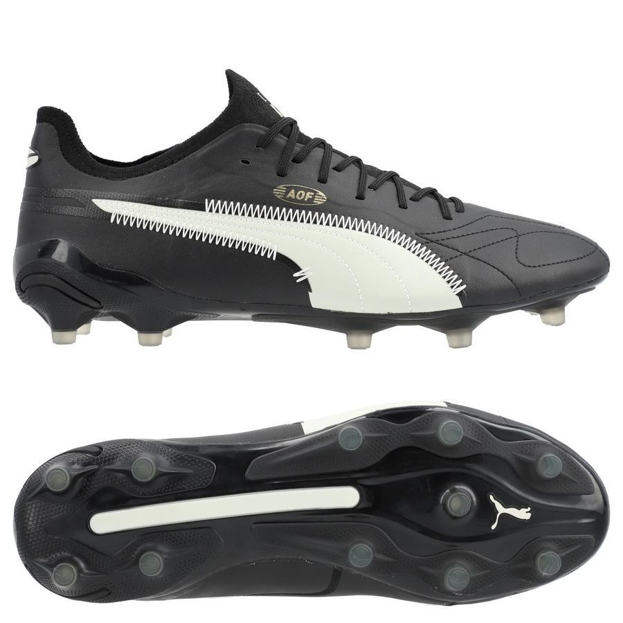 PUMA King Ultimate FG/AG Art of Football - Noir/Alpine Snow/Doré/Blanc ÉDITION LIMITÉE