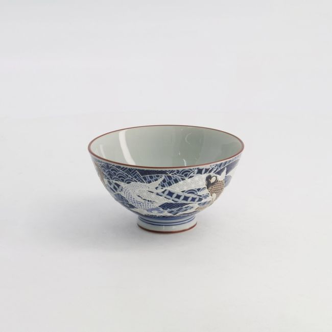 Tokyo Kawaii Rijstkom Karper (Blauw) 11,5x6 cm