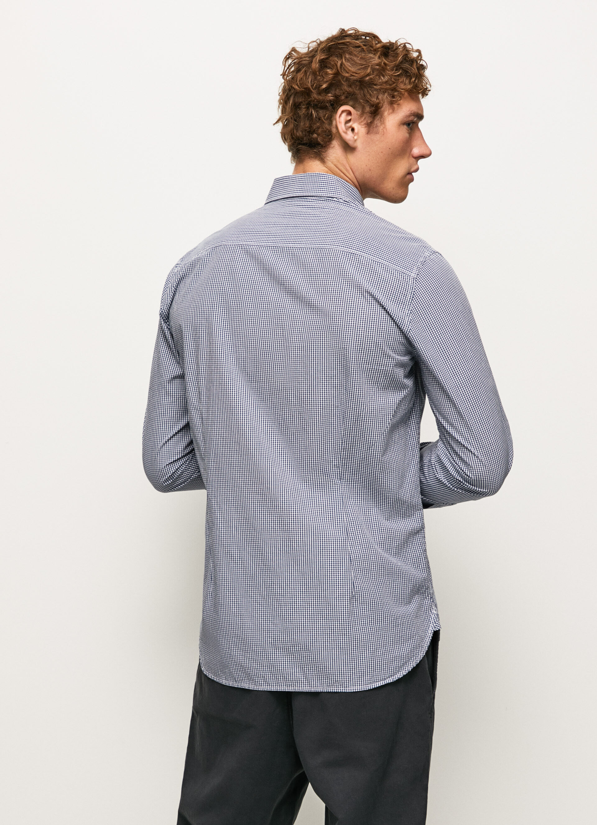 Camisa xadrez de popeline Lamar - Azul Jarman