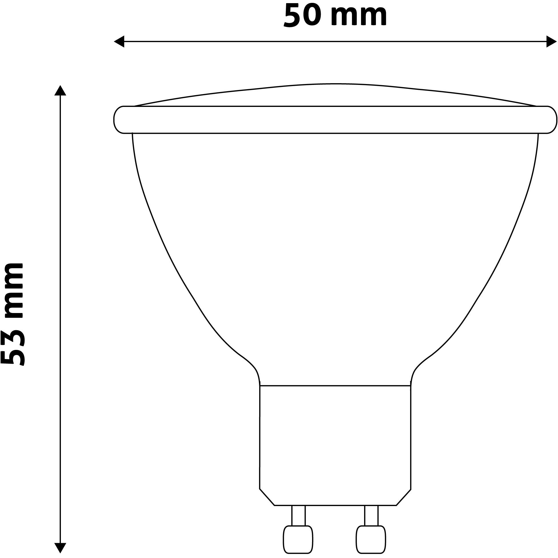 Avide LED Spot Alu+plastic 4W GU10 WW 110°