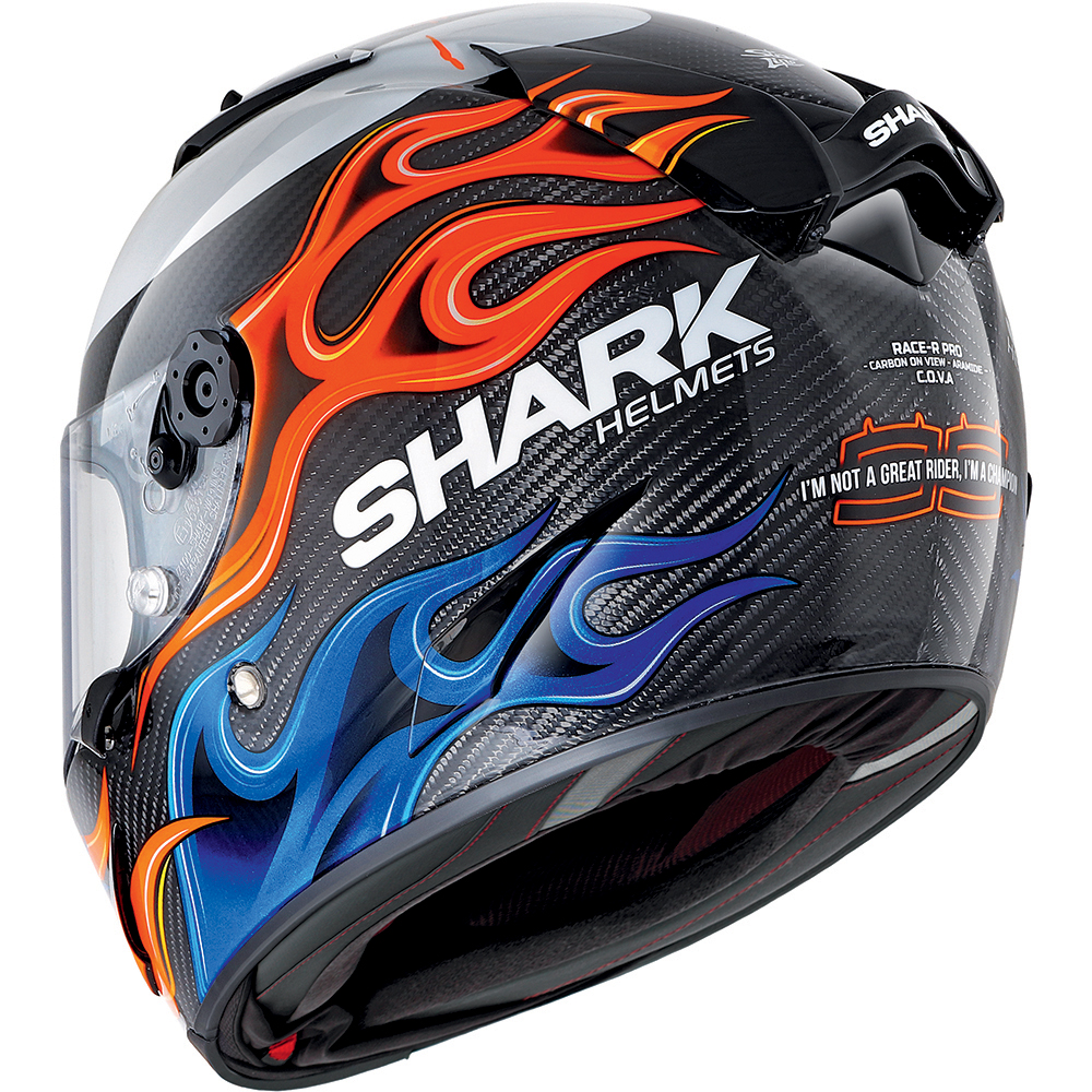 Shark - Casque Race-R Pro Carbon Replica Lorenzo 2019 Noir / Bleu / Rouge / Blanc