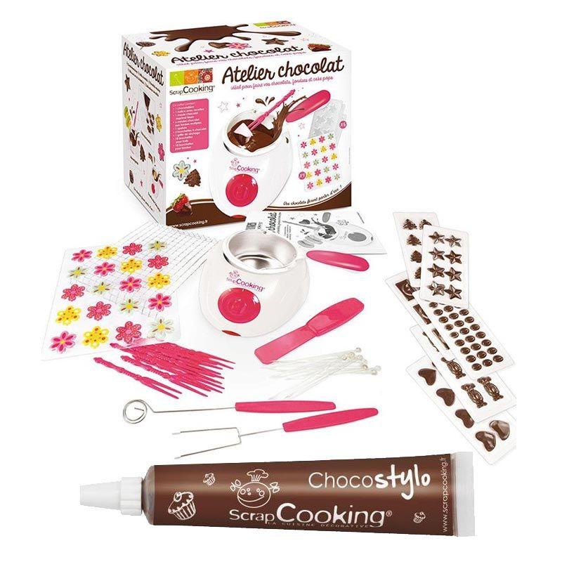 Kit pour fondue au chocolat + 1 Stylo chocolat Scrapcooking