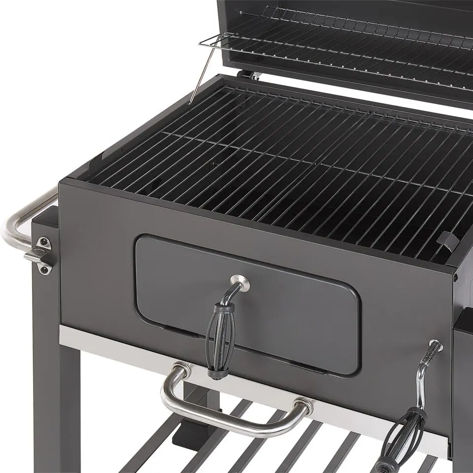 PAVLOF - Houtskoolgrill - Grijs - Staal