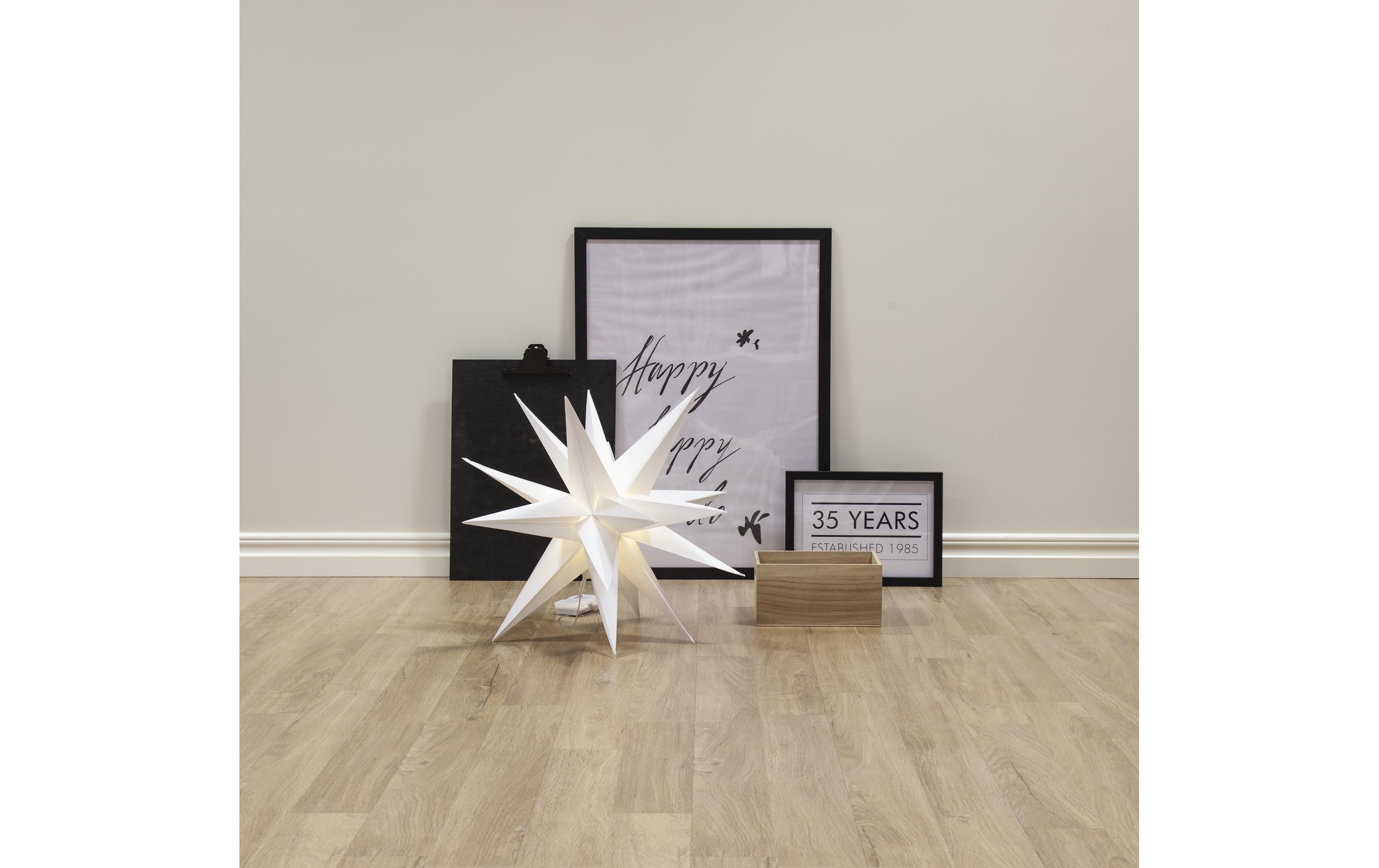 Hänger Alice Stern, 57 cm, Weiss3D Leuchtstern