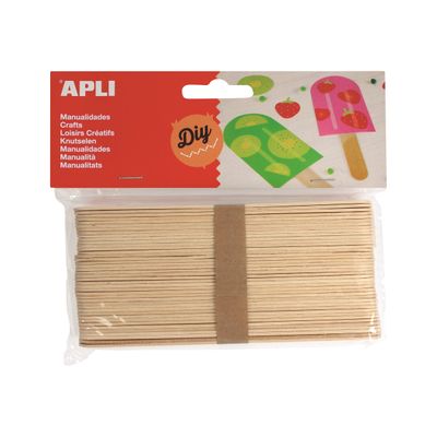 Apli - 40 bâtons de bois - naturel