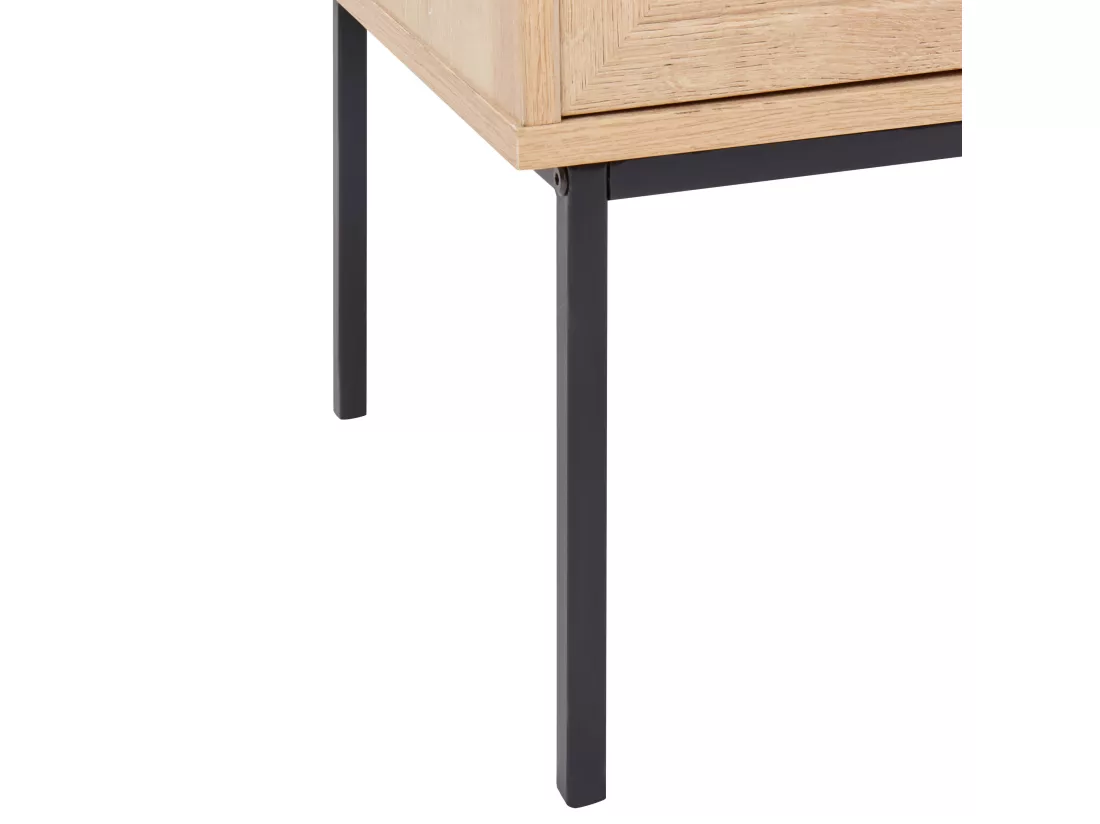 Commode à 6 tiroirs PASCO 77 cm Imitation bois Marron clair