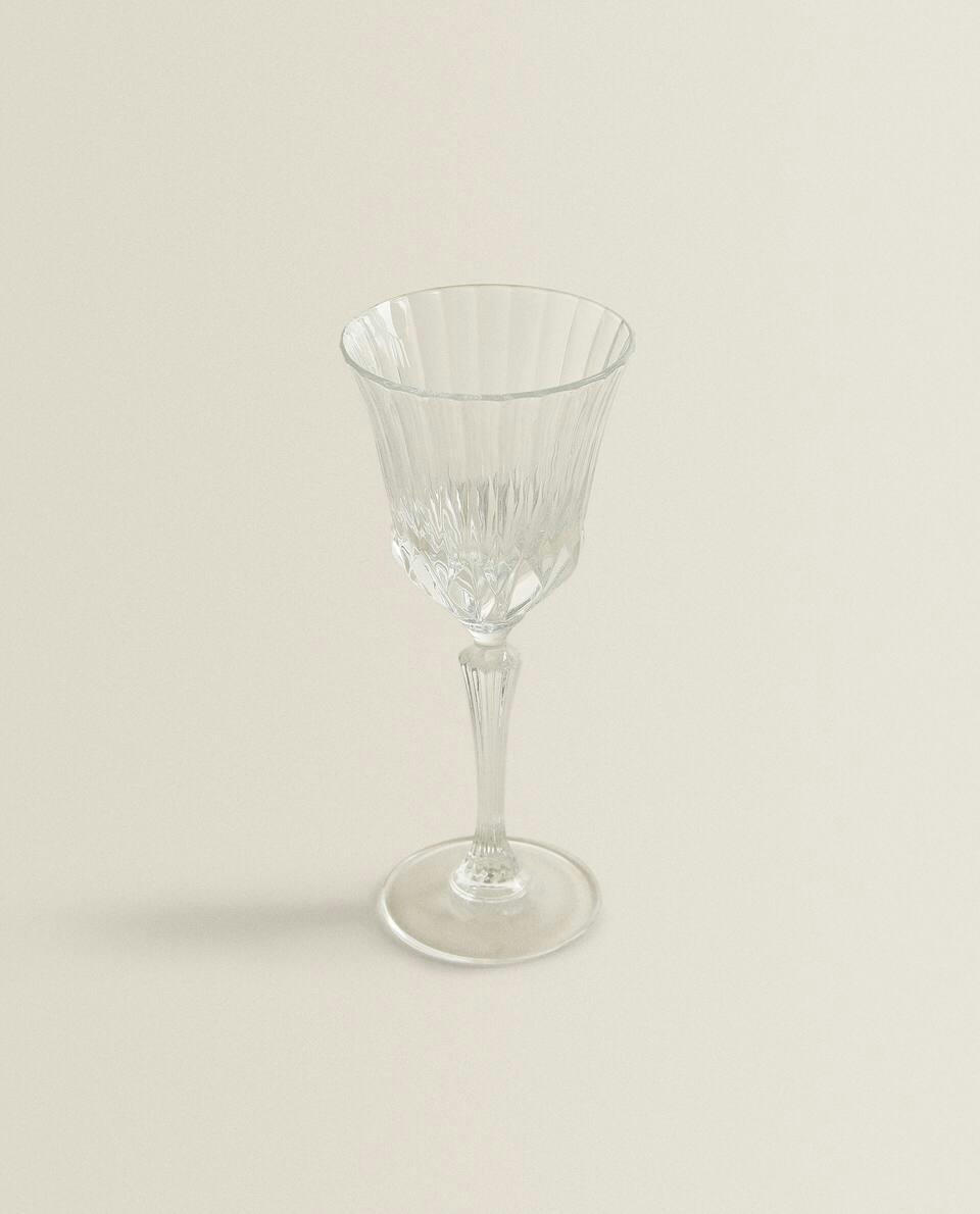 COPO DE ÁGUA DE CRISTAL GRAVADO