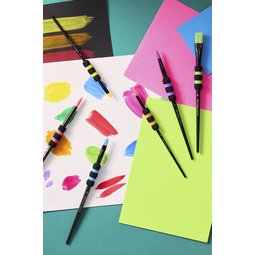 FABER-CASTELL Pinceau à poils synthétiques, set de 6