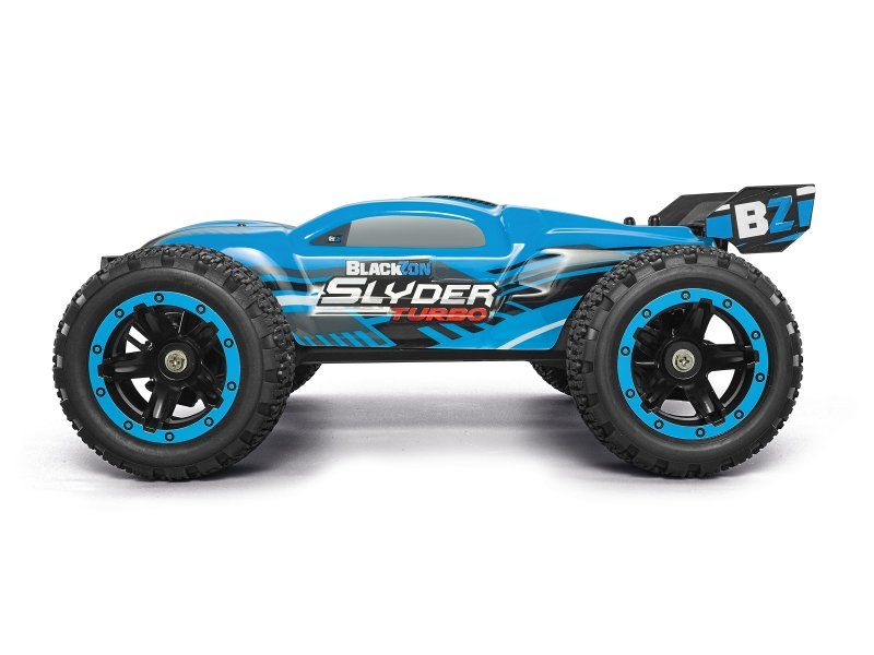Blackzon Stadium Truck Slyder ST Turbo 4WD Brushless Blau, Off-Road RC Modell mit Brushless Allradantrieb