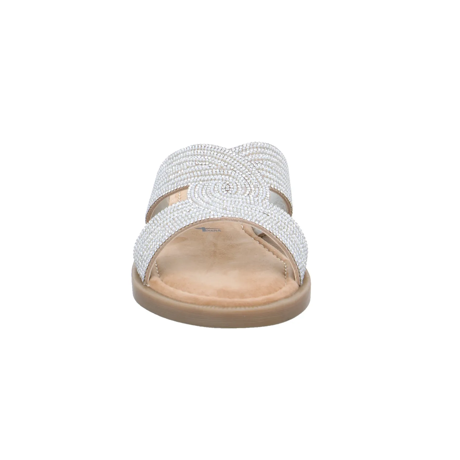 TAMARIS Pantolette Weiss Lederimitat