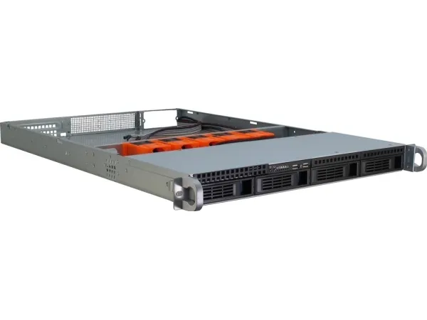 Inter-Tech IPC 1U-1404 - Rack-monterbar - 1U - SSI EEB - SATA/SAS - hot-swap - ingen strømforsyning (EPS2U) - USB